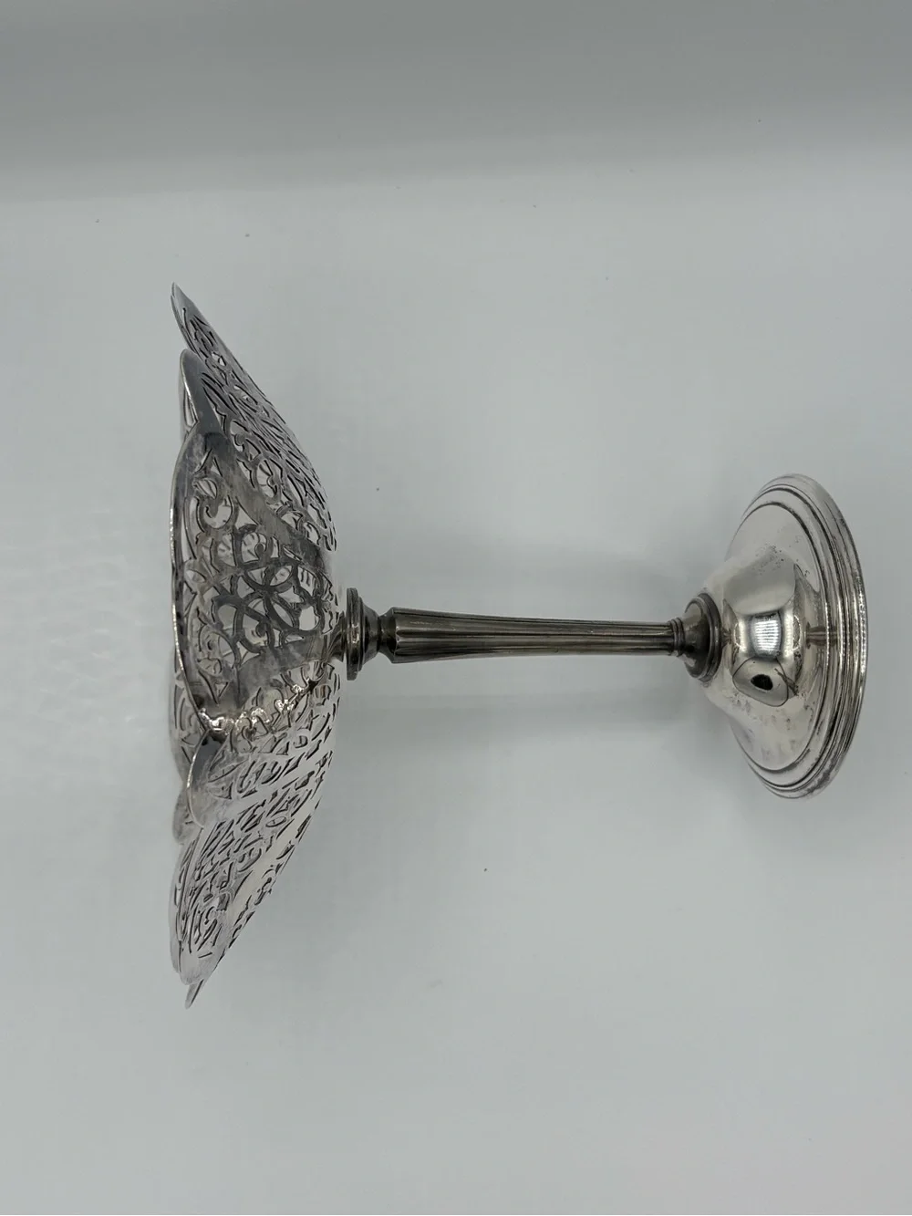 Vintage Intl Silver Lovelace 3013 Silverplate Pedestal Compote Bowl 6.5” high